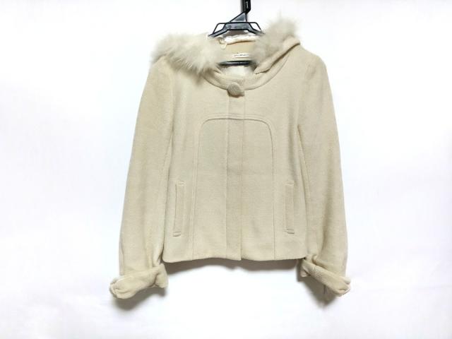 ウィルセレクション コート サイズ1 S レディース アイボリー 冬物 ショート丈 ファー フード取外し可 ジップアップ 中古 の通販はau Pay マーケット ブランディア Au Pay マーケット店