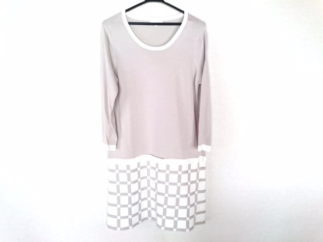 ポールカ Pauleka ワンピース サイズl レディース 美品 グレー アイボリー ニット 中古 の通販はau Pay マーケット ブランディア Au Wowma 店