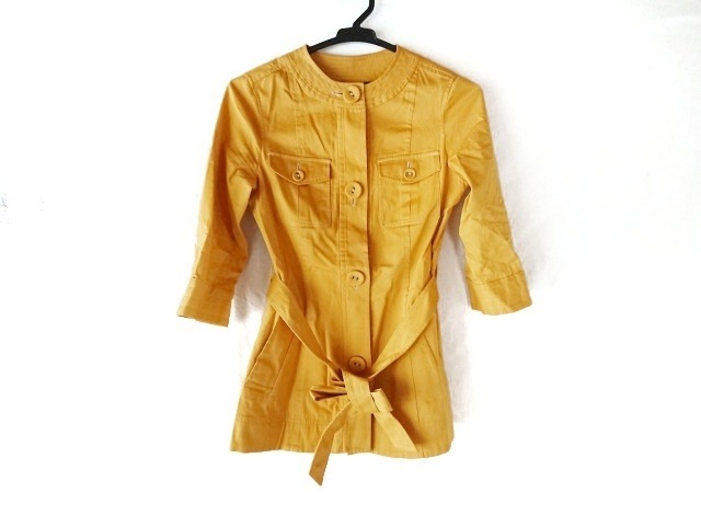 ブラックバイマウジー Black By Moussy コート サイズ1 S レディース オレンジ 春 秋物 中古 の通販はau Pay マーケット ブランディア Au Pay マーケット店