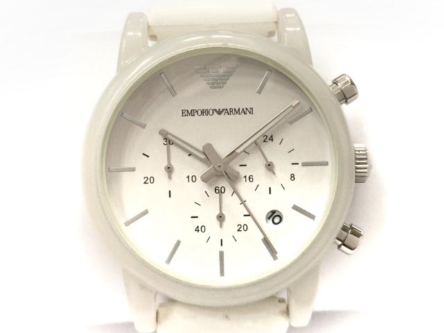 アルマーニ Emporioarmani 腕時計 Ar 1054 レディース クロノグラフ 白 中古 の通販はau Wowma 還元祭クーポン利用対象ショップ ブランディア Au Wowma 店