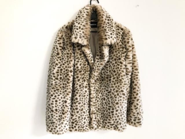 ズッカ Zucca コート サイズm レディース ベージュ ダークブラウン フェイクファー 豹柄 冬物 中古 の通販はau Pay マーケット ブランディア Au Pay マーケット店