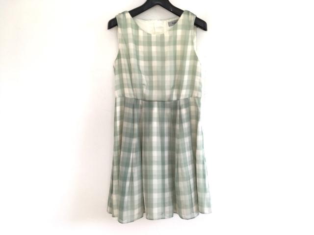 リランドチュール Rirandture ワンピース レディース 美品 グリーン アイボリー チェック柄 中古 の通販はau Pay マーケット ブランディア Au Pay マーケット店