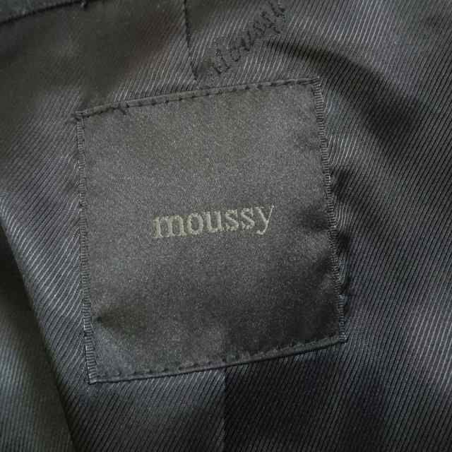 マウジー Moussy コート サイズ1 S レディース 黒 春 秋物 中古 の