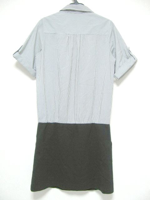 レストローズ L Est Rose ワンピース サイズ２ M レディース ダークグレー 白 黒 ストライプ 中古 の通販はau Pay マーケット ブランディア Au Pay マーケット店