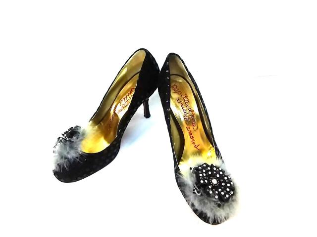 ユナイテッドアローズ United Arrows パンプス 24 1 2 レディース 黒 ドット柄 スエード ラインストーン 中古 1902の通販はau Pay マーケット ブランディア Au Pay マーケット店