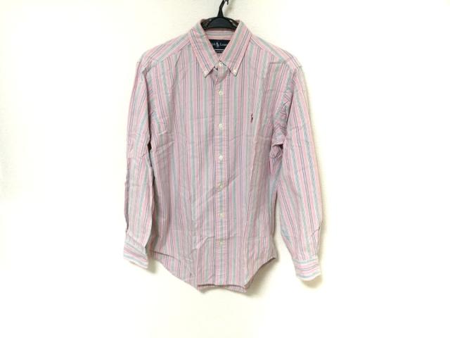 ラルフローレン Ralphlauren 長袖シャツ メンズ ピンク グリーン マルチ ストライプ 中古 0530の通販はau Pay マーケット ブランディア Au Pay マーケット店