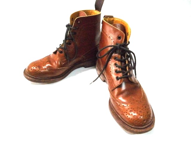 トリッカーズ Tricker S ショートブーツ 3 1 2 レディース ブラウン ウィングチップ レザー 中古 06の通販はau Pay マーケット ブランディア Au Pay マーケット店
