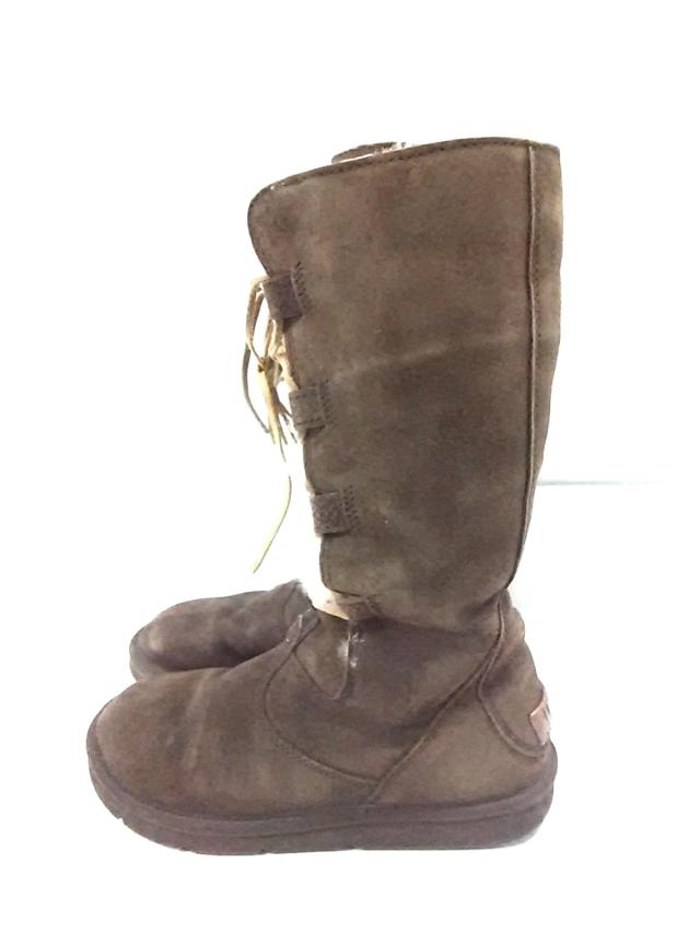 アグ Ugg ロングブーツ レディース 5122 ダークブラウン レースアップ ムートン 中古 06の通販はau Pay マーケット ブランディア Au Pay マーケット店