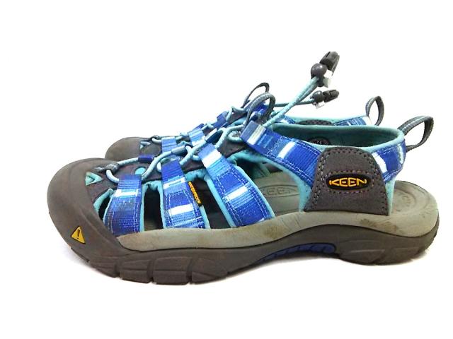 キーン Keen サンダル メンズ グレー ライトブルー ブルー 化学繊維 スエード 中古 の通販はau Pay マーケット ブランディア Au Pay マーケット店