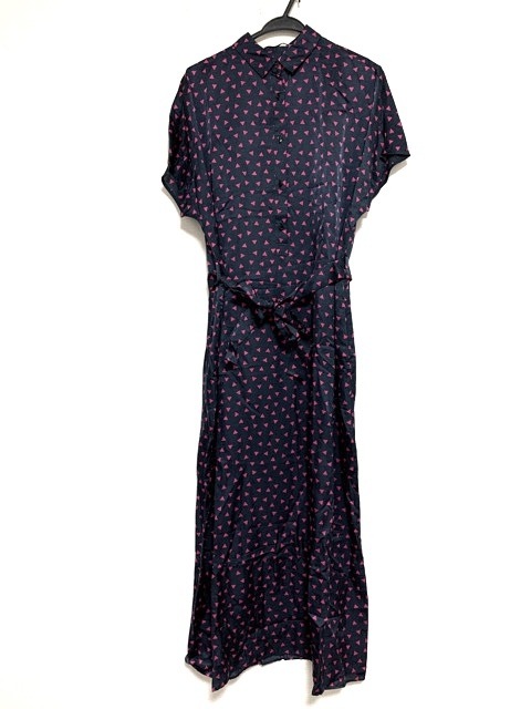 ノット Knott ワンピース サイズ1 S レディース 美品 ダークネイビー ピンク 中古 の通販はau Wowma 還元祭クーポン利用対象ショップ ブランディア Au Wowma 店