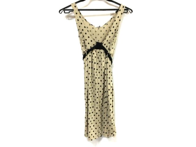 イエナ Iena ワンピース レディース ベージュ 黒 ドット柄 中古 の通販はau Pay マーケット ブランディア Au Pay マーケット店