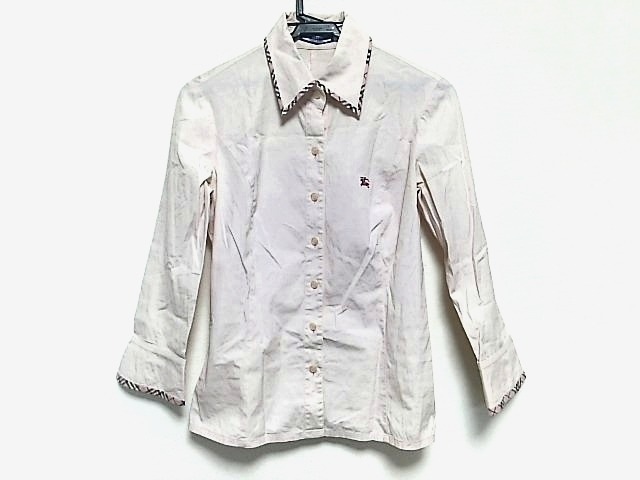 バーバリーブルーレーベル Burberry Blue Label 長袖シャツブラウス レディース ピンクベージュ 中古 0428の通販はau Pay マーケット ブランディア Au Pay マーケット店
