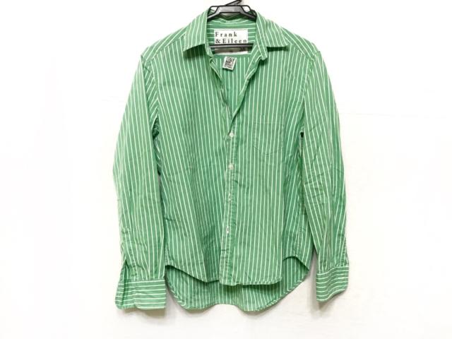 フランク アイリーン Frank Eileen 長袖シャツ サイズxs メンズ グリーン 白 ストライプ 中古 0107の通販はau Pay マーケット ブランディア Au Pay マーケット店