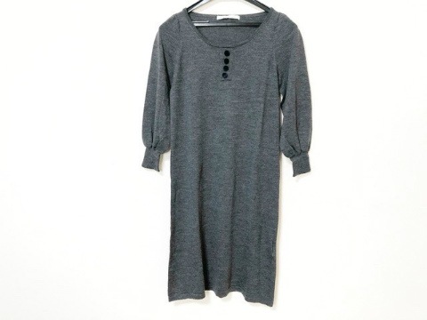 イエナ Iena ワンピース レディース グレー ネイビー リボン 中古 0321の通販はau Pay マーケット ブランディア Au Pay マーケット店