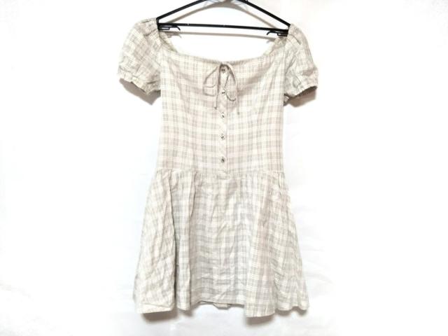 バーバリーブルーレーベル Burberry Blue Label ワンピース サイズ36 S レディース ベージュ アイボリー チェック柄 中古 0115の通販はau Pay マーケット ブランディア Au Pay マーケット店