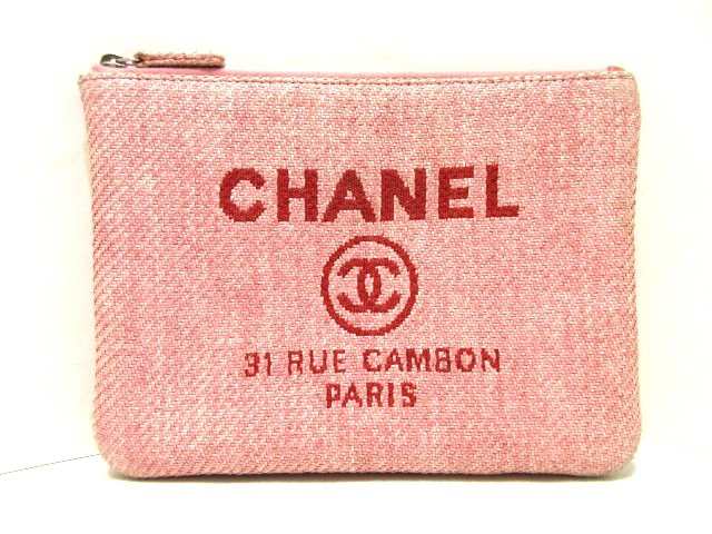 シャネル Chanel クラッチバッグ レディース ドーヴィルライン ピンク レッド ストロー コットン 中古 0108の通販はau Pay マーケット ブランディア Au Pay マーケット店
