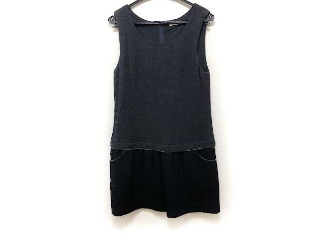 イクコ Ikuko ワンピース サイズ2 M レディース ダークグレー 黒 中古 0130の通販はau Pay マーケット ブランディア Au Pay マーケット店