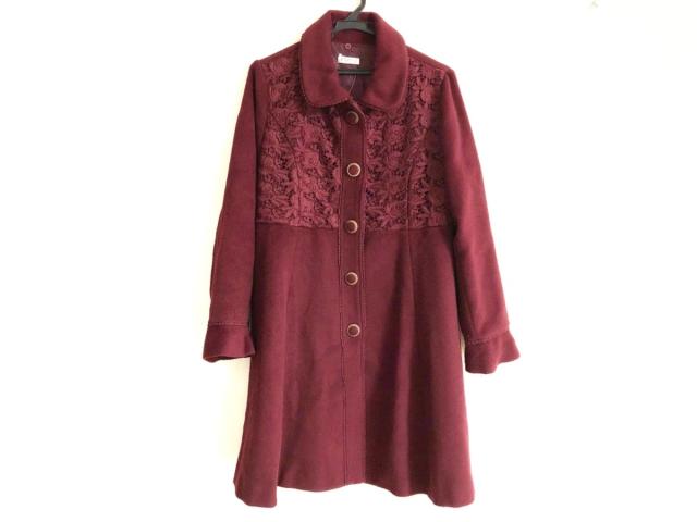 アクシーズファム Axes Femme コート サイズm レディース 美品 ボルドー 長袖 レース 冬 中古 04の通販はau Pay マーケット ブランディア Au Pay マーケット店