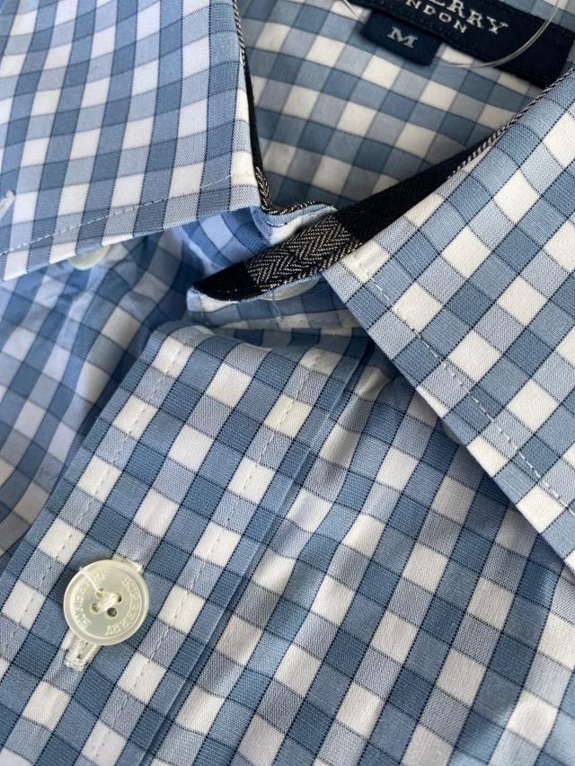 バーバリーロンドン Burberry London 半袖シャツ サイズm メンズ 美品 白 ライトブルー チェック柄 中古 0302の通販はau Pay マーケット ブランディア Au Pay マーケット店