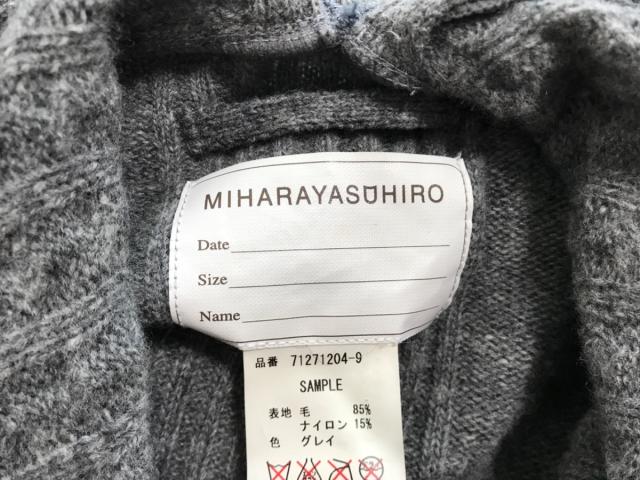 ミハラヤスヒロ Miharayasuhiro ブルゾン メンズ グレー ニット 春 秋物 中古 0702の通販はau Pay マーケット ブランディア Au Pay マーケット店
