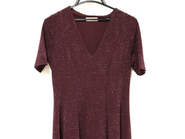 フィフィーユパリス Fifilles Paris ワンピース レディース ボルドー ラメ 中古 0218の通販はau Pay マーケット ブランディア Au Pay マーケット店