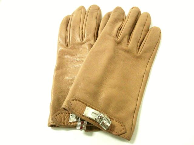 エルメス Hermes 手袋 レディース ソヤ ライトブラウン サイズ7 ケリーチャーム シルバー金具 レザー 中古 02の通販はau Pay マーケット ブランディア Au Pay マーケット店