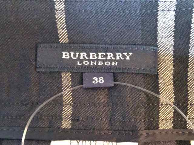 人気が高い Burberry London バーバリーロンドン 巻きスカート サイズ38 L レディース グレー 黒 マルチ ストライプ まとめ買い歓迎 Antofagastaen100palabras Cl