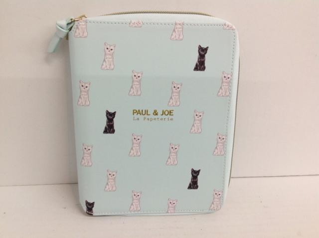 ポール ジョー Paul Joe 手帳 レディース ライトブルー マルチ ネコ ラウンドファスナー 合皮 中古 0310の通販はau Pay マーケット ブランディア Au Pay マーケット店