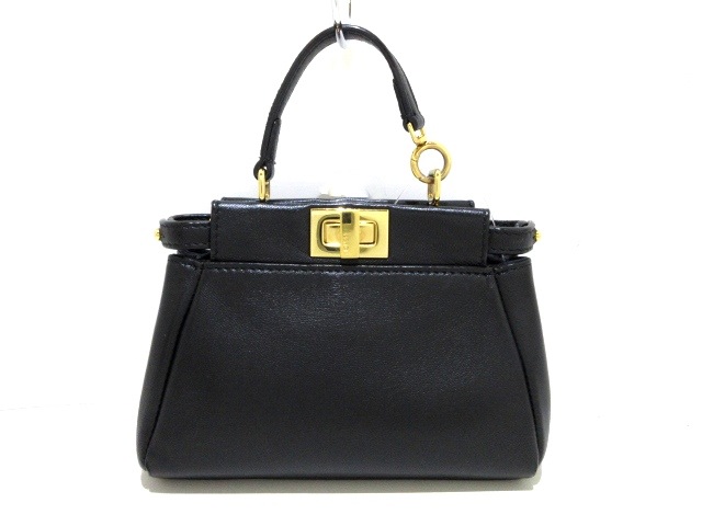 フェンディ Fendi ハンドバッグ レディース マイクロピーカブー 8m0355 黒 ミニサイズ レザー 中古 0323の通販はau Pay マーケット ブランディア Au Pay マーケット店