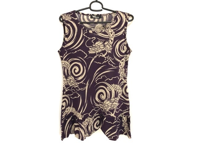 パゴン Pagong ワンピース サイズm レディース 新品同様 パープル ベージュ コットン100 中古 0702の通販はau Pay マーケット ブランディア Au Pay マーケット店