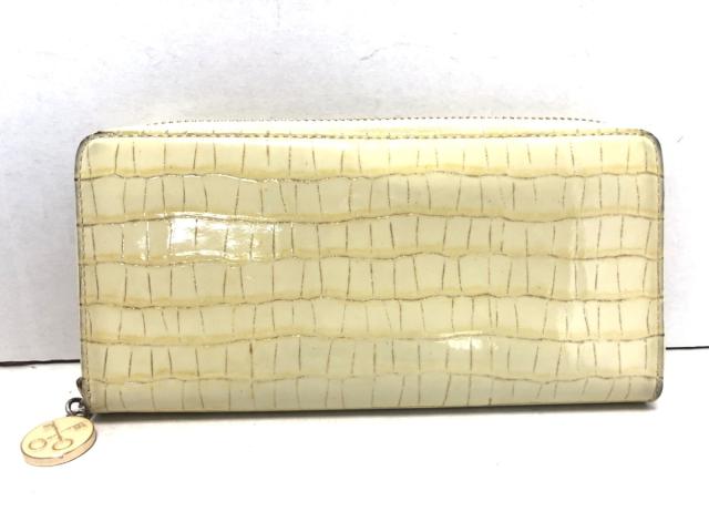 サザビー Sazaby 長財布 レディース ライトイエロー ゴールド ラウンドファスナー エナメル レザー 中古 0314の通販はau Pay マーケット ブランディア Au Pay マーケット店