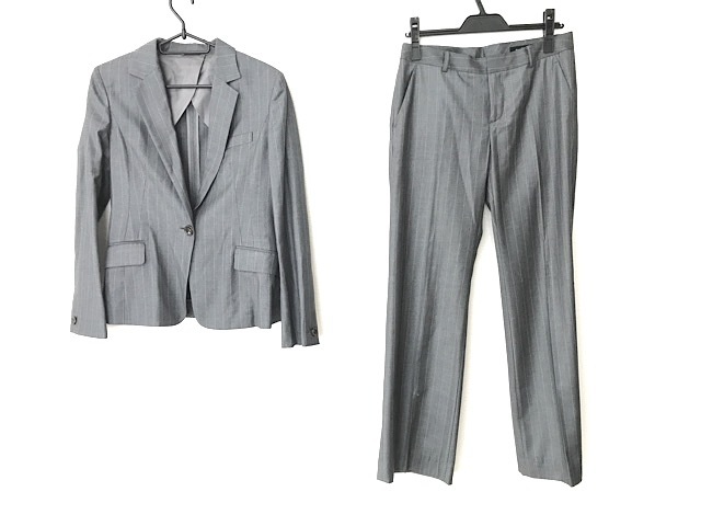 グリーンレーベルリラクシング レディースパンツスーツ サイズ40 M レディース グレー ピンク ストライプ 中古 0505の通販はau Pay マーケット ブランディア Au Pay マーケット店