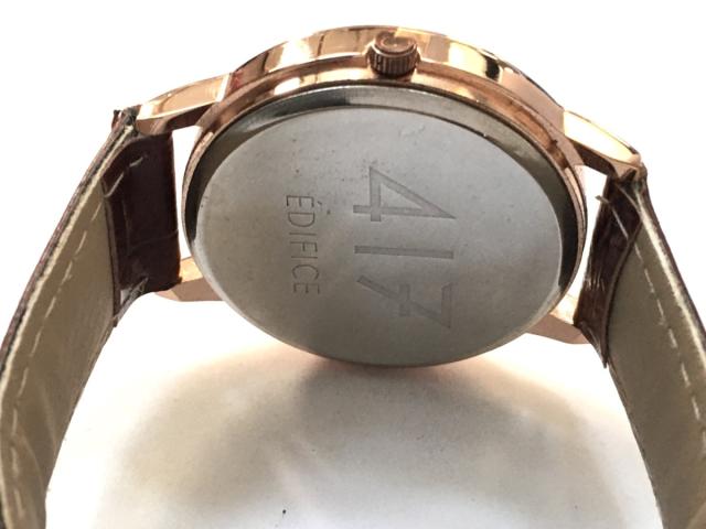 エディフィス Edifice 腕時計 メンズ 革ベルト 白 中古 0411の通販はau Pay マーケット ブランディア Au Pay マーケット店