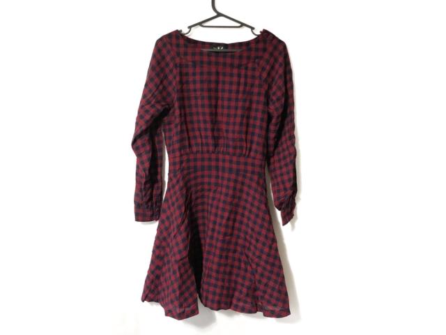 アニエスベー Agnes B ワンピース サイズ38 M レディース レッド ダークネイビー チェック柄 To B 中古 0407の通販はau Pay マーケット ブランディア Au Pay マーケット店