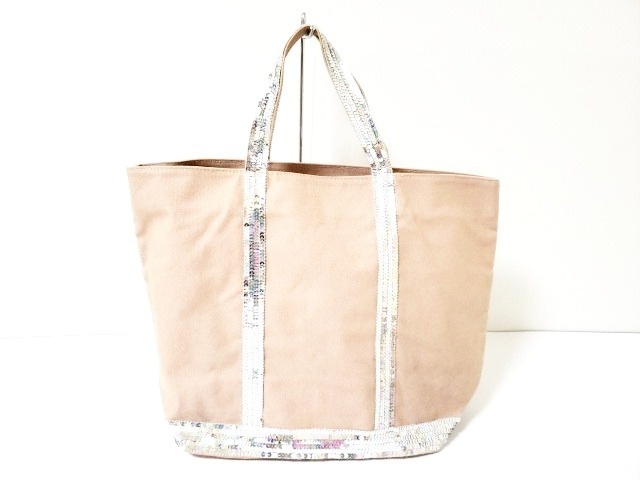 ヴァネッサブリューノ Vanessa Bruno トートバッグ レディース ベージュ シルバー キャンバス スパンコール 中古 0709の通販はau Pay マーケット ブランディア Au Pay マーケット店
