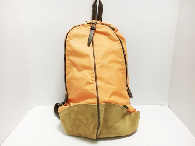 エバーカーキ Ever Khaki リュックサック レディース オレンジ ライトブラウン ダークブラウン ナイロン スエード 中古 0714の通販はau Pay マーケット ブランディア Au Pay マーケット店