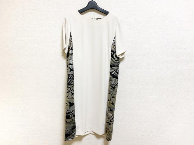 パゴン Pagong ワンピース サイズl レディース 美品 アイボリー 黒 シルバー 中古 0515の通販はau Pay マーケット ブランディア Au Pay マーケット店