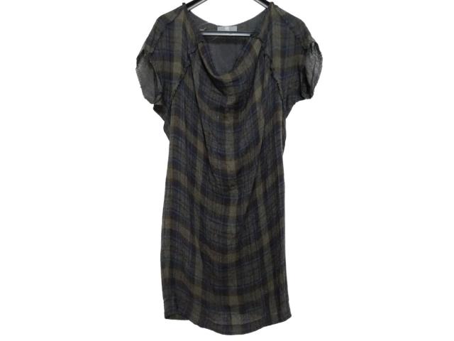 マックキュー アレキサンダーマックイーン ワンピース サイズ40 M レディース ボルドー カーキ マルチ 中古 0412の通販はau Pay マーケット ブランディア Au Pay マーケット店