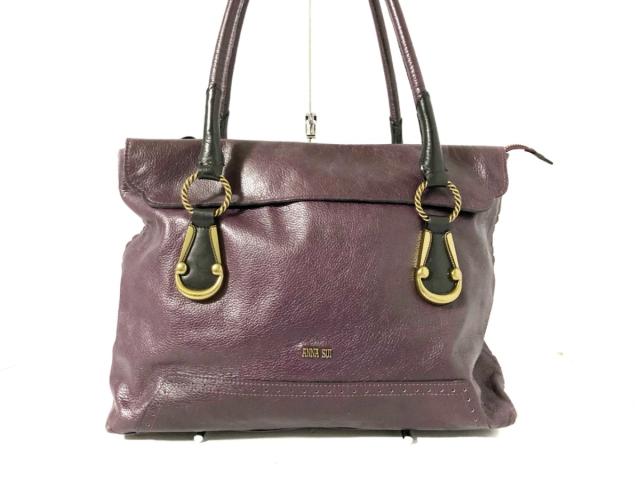 アナスイ Anna Sui ショルダーバッグ レディース パープル 黒 レザー 中古 0616の通販はau Pay マーケット ブランディア Au Pay マーケット店