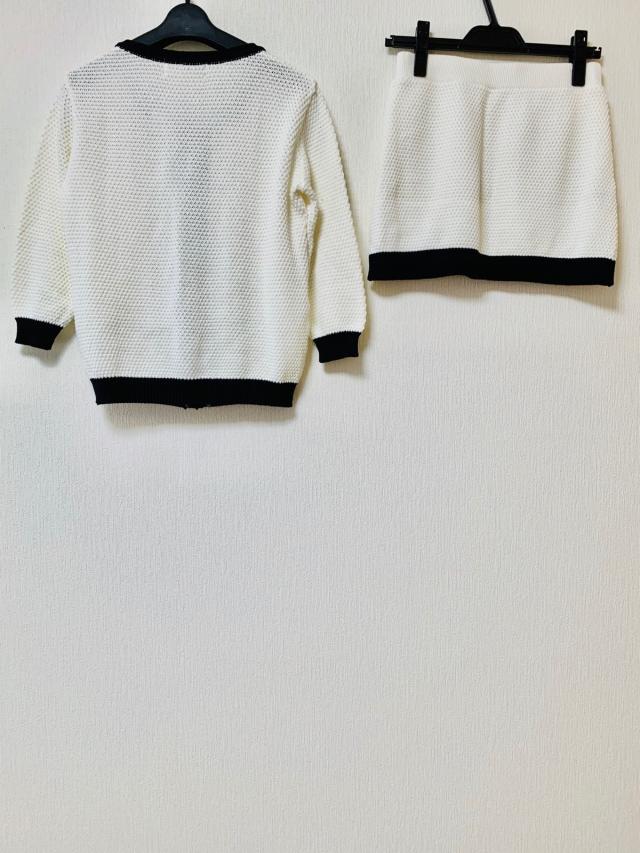 レディ Rady スカートセットアップ サイズf レディース 美品 アイボリー 黒 ニット 中古 0612の通販はau Pay マーケット ブランディア Au Pay マーケット店