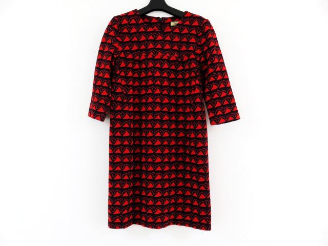 イッサロンドン Issa ワンピース サイズ4 Xl レディース レッド ダークネイビー 中古 0424の通販はau Wowma ブランディア Au Wowma 店