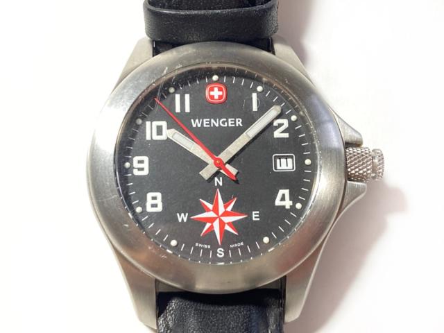 ウェンガー Wenger 腕時計 095 0779 メンズ 黒 レッド 中古 0514の通販はau Pay マーケット ブランディア Au Pay マーケット店