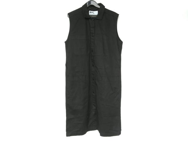 マーガレットハウエル Mhl ワンピース サイズ2 M レディース 新品同様 黒 開襟 ノースリーブ ロング 中古 0626の通販はau Pay マーケット ブランディア Au Pay マーケット店