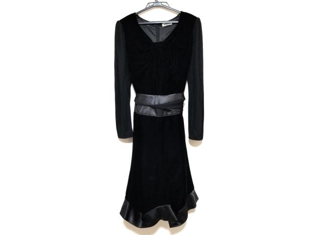 ヒロコビス Hiroko Bis ワンピース サイズ13ab L レディース 美品 黒 ベロア 中古 0503の通販はau Pay マーケット ブランディア Au Pay マーケット店