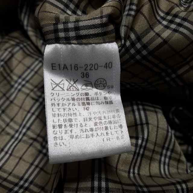 バーバリーブルーレーベル Burberry Blue Label トレンチコート サイズ36 S レディース - ベージュ 長袖/春/秋【中古】20240111の通販は