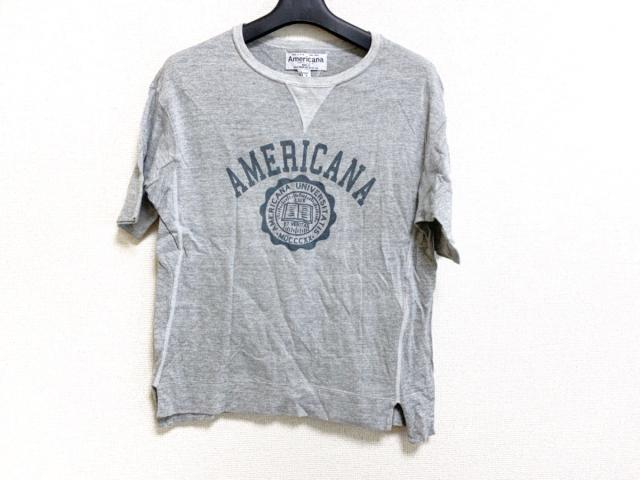 アメリカーナ Americana 半袖tシャツ レディース 美品 グレー ダークグレー ライトグレー 中古 0429の通販はau Pay マーケット ブランディア Au Pay マーケット店