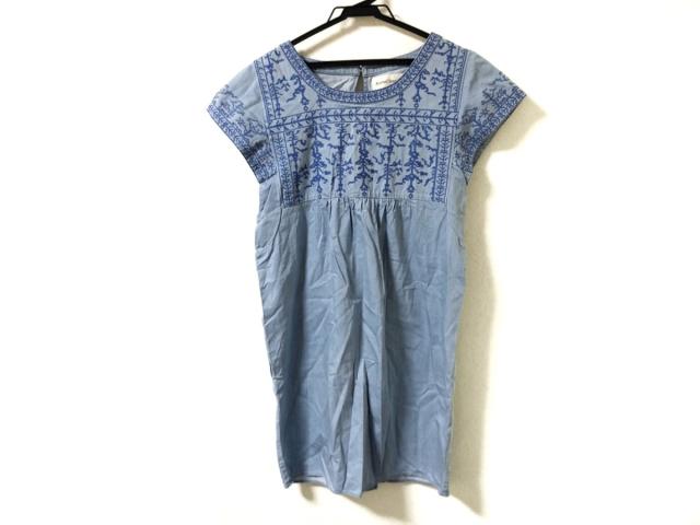 ジャーナルスタンダード ワンピース サイズs レディース ライトブルー ネイビー クルーネック 半袖 ロング 刺繍 中古 0503の通販はau Pay マーケット ブランディア Au Pay マーケット店