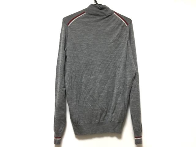ジョンスメドレー John Smedley 長袖セーター サイズm メンズ グレー レッド 白 ハーフジップ 中古 0429の通販はau Pay マーケット ブランディア Au Pay マーケット店