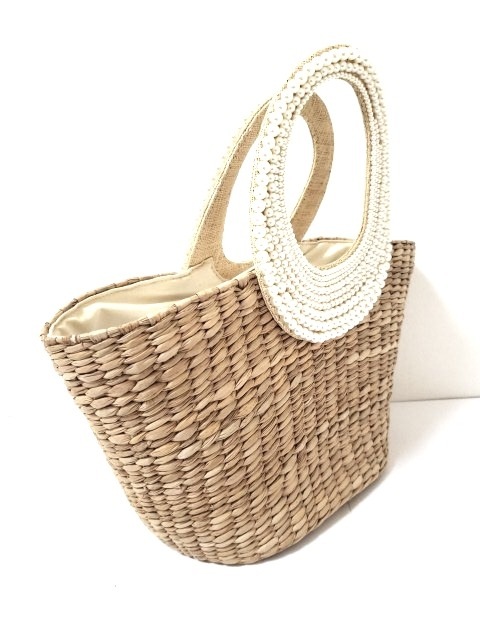 アナトリエ Anatelier トートバッグ レディース ベージュ 白 かごバッグ ストロー フェイクパール 中古 0616の通販はau Pay マーケット ブランディア Au Pay マーケット店