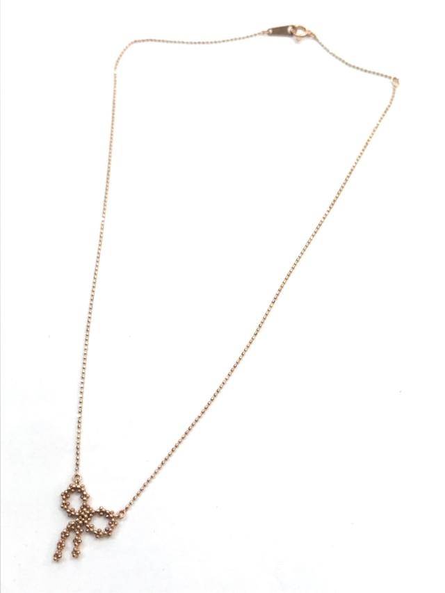 アガット Agete ネックレス レディース 美品 K10 ゴールド リボン 中古 0515の通販はau Pay マーケット ブランディア Au Pay マーケット店